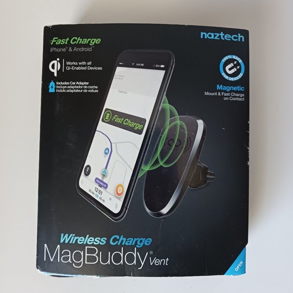 Naztech Wireless Charge Magbuddy Vent - Picture 2 of 7
